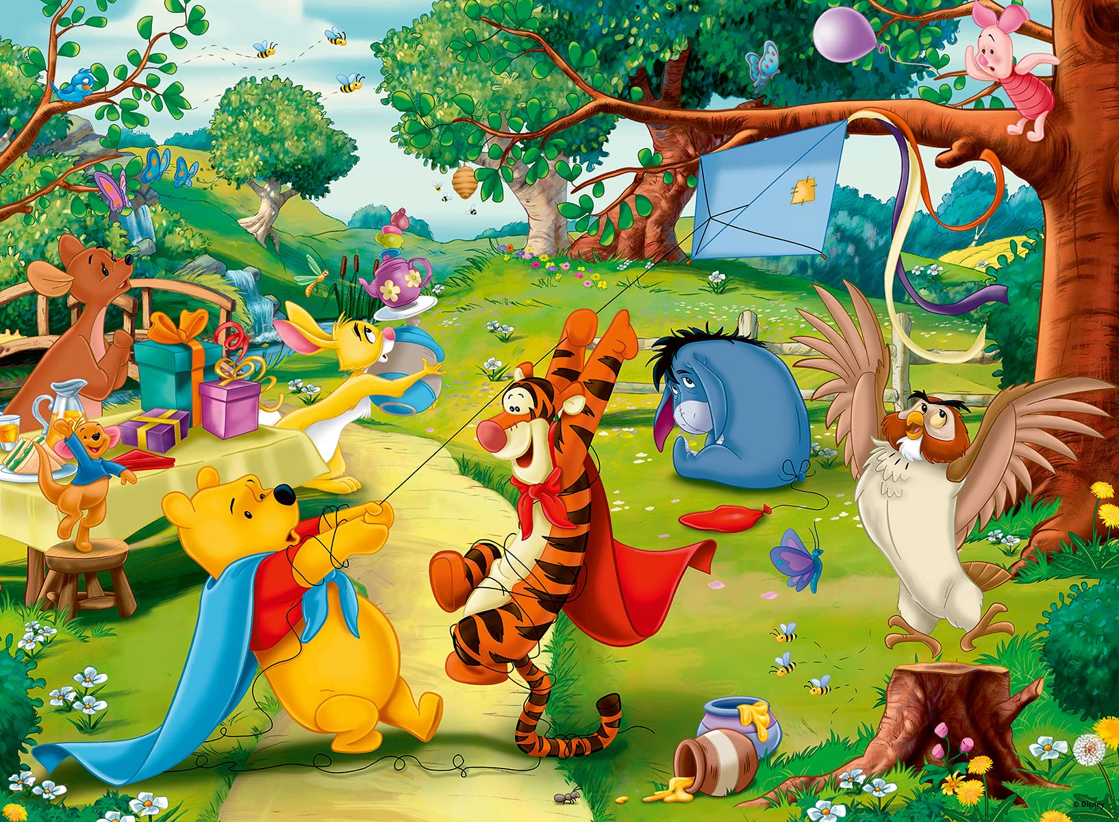 Ravensburger Disney Pooh to The Rescue 100 XXL Piece Jigsaw Puzzle for Kids - 12997 - Every Piece is Unique, Pieces Fit Together Perfectly