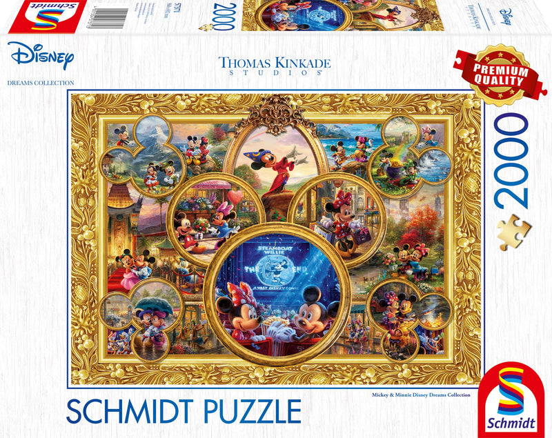 Schmidt 57371 Dreams Collections -Mickey & Minnie 2,000 Piece Puzzle