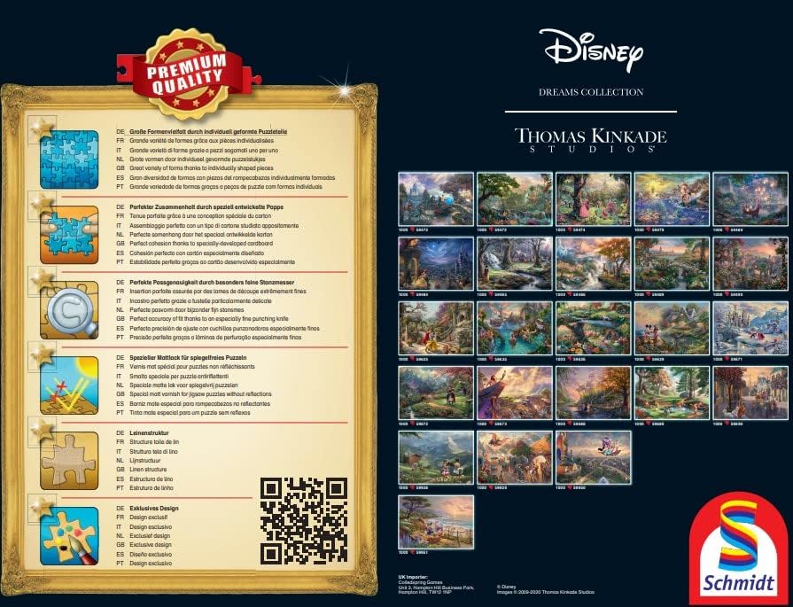 Schmidt 57371 Dreams Collections -Mickey & Minnie 2,000 Piece Puzzle