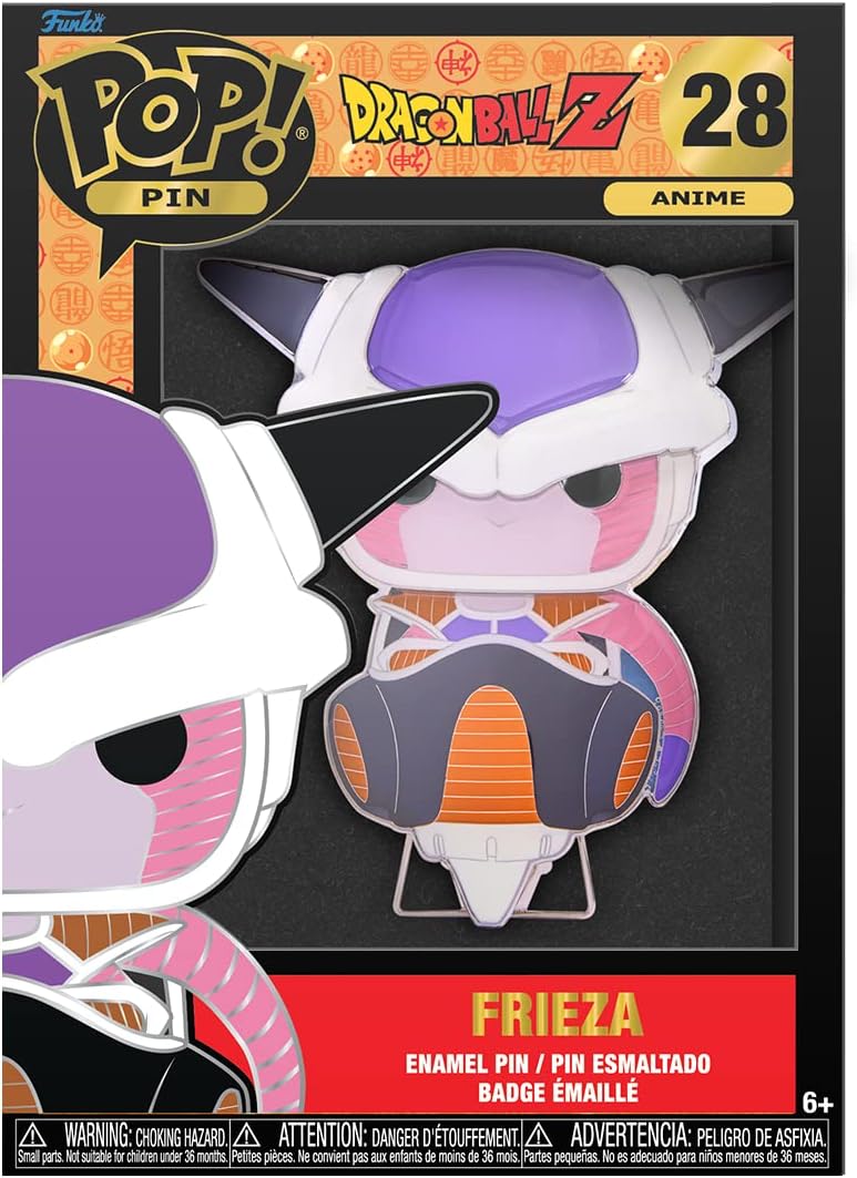 Funko Pop! Large Enamel Pin ANIME: DBZ - Frieza - Dragon Ball Enamel Pins - Cute Collectable Novelty Brooch - for Backpacks & Bags - Gift Idea - Official Merchandise - Anime Fans