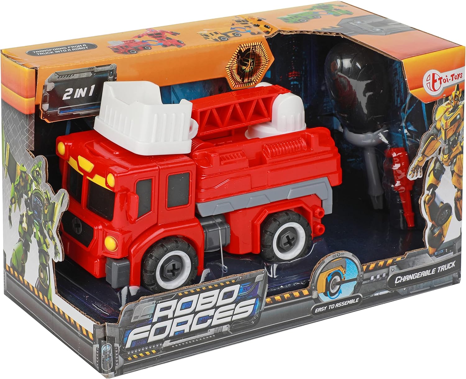 Toi Toys Robot Fire Engine Change