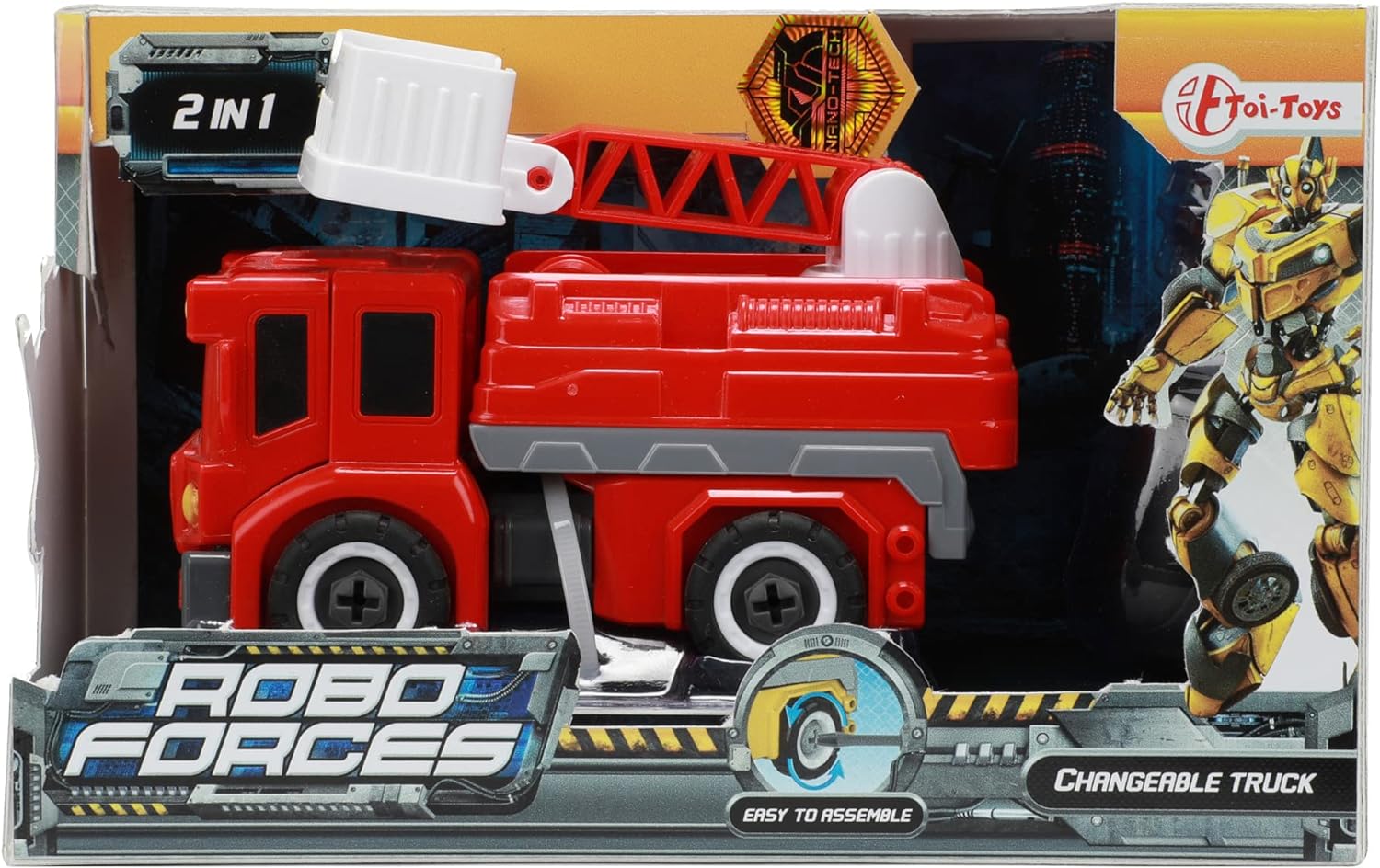 Toi Toys Robot Fire Engine Change