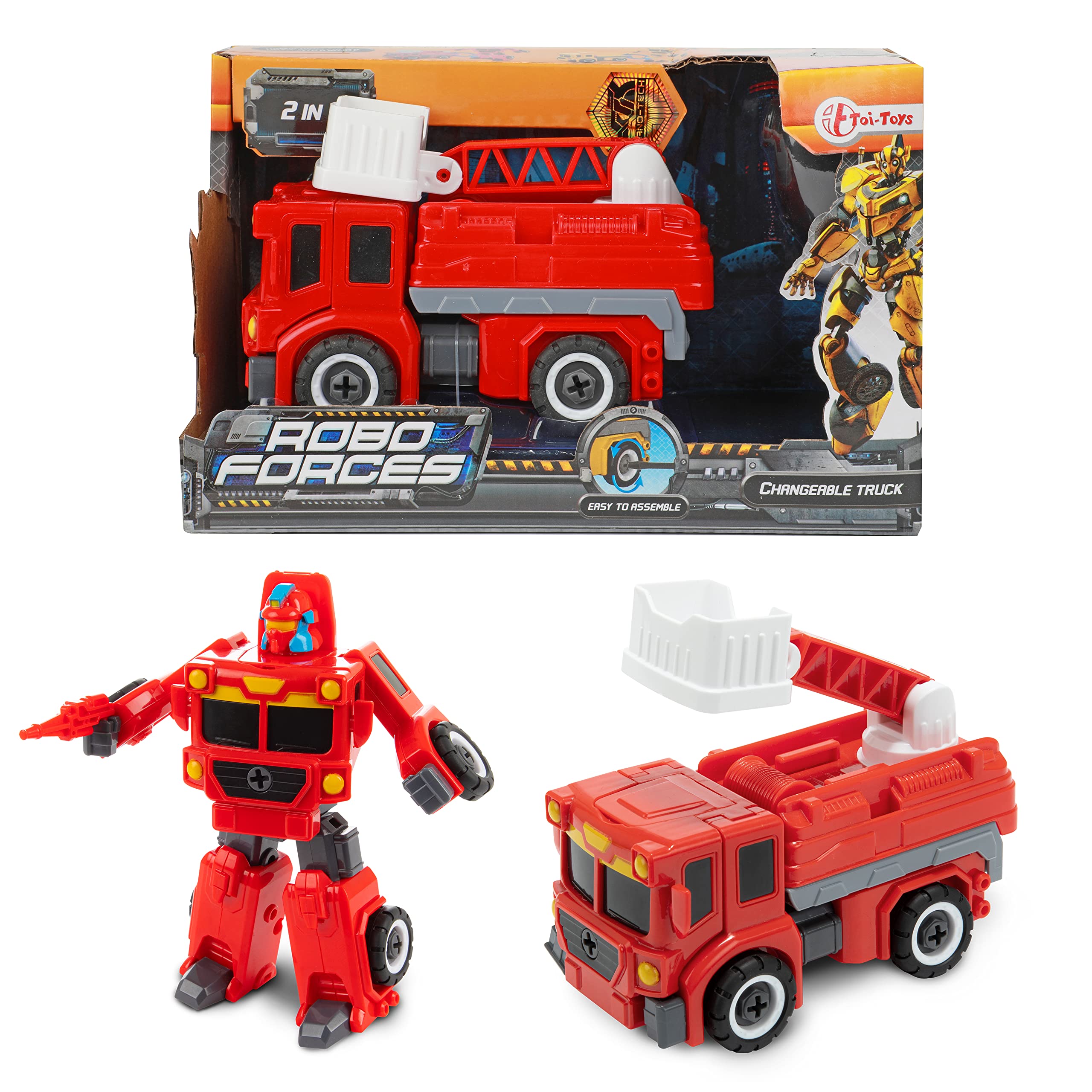 Toi Toys Robot Fire Engine Change