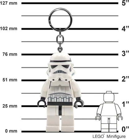 IQ Lego Star Wars Schlüsselanhänger mit LED-Taschenlampe Spielzeuggeschenke für Kinder - 76 mm große Figur - 2 CR2025 Batterien enthalten