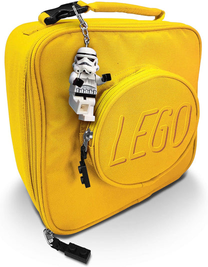 IQ Lego Star Wars Schlüsselanhänger mit LED-Taschenlampe Spielzeuggeschenke für Kinder - 76 mm große Figur - 2 CR2025 Batterien enthalten