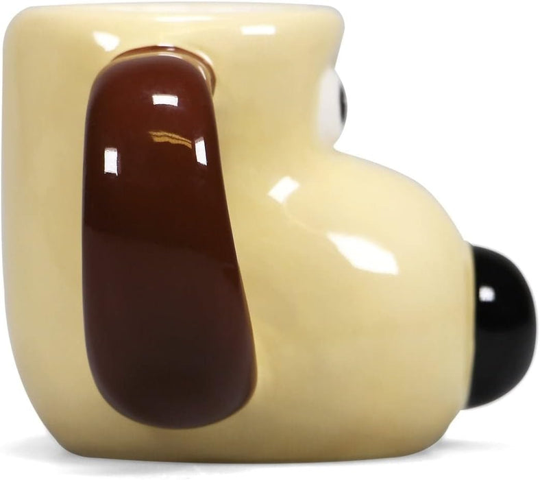 Half Moon Bay | Gromit Mug Mini | Wallace and Gromit Mug | Ceramic Coffee Mug | 3D Coffee Cup & Tea Mug | Funny Mugs for Men | Novelty Mug Large Mug | Wallace and Gromit Gifts | Novelty Gifts for Men