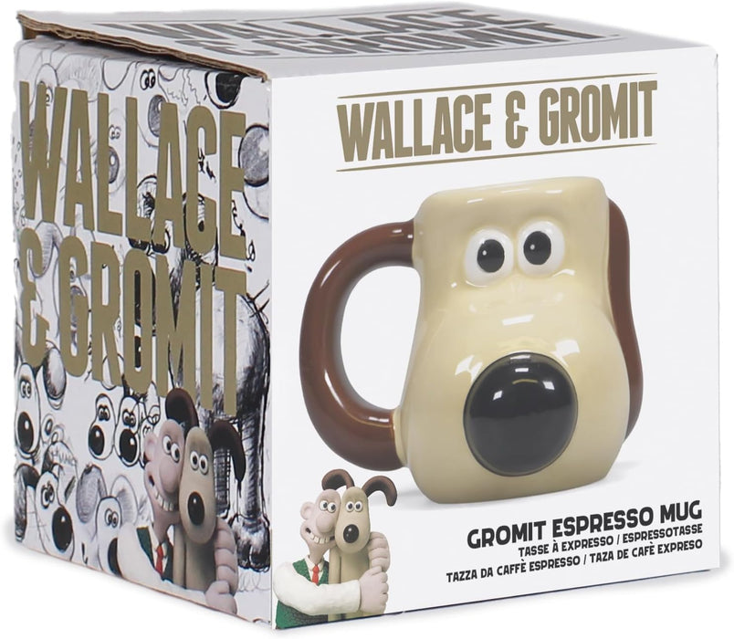 Half Moon Bay | Gromit Mug Mini | Wallace and Gromit Mug | Ceramic Coffee Mug | 3D Coffee Cup & Tea Mug | Funny Mugs for Men | Novelty Mug Large Mug | Wallace and Gromit Gifts | Novelty Gifts for Men