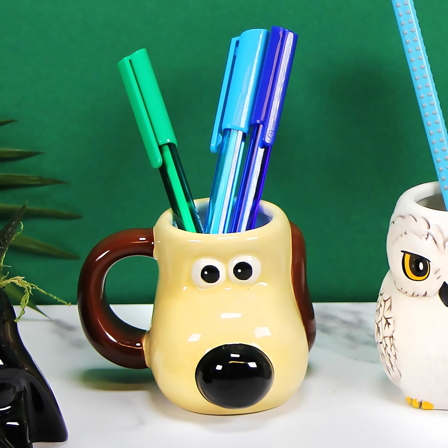 Half Moon Bay | Gromit Mug Mini | Wallace and Gromit Mug | Ceramic Coffee Mug | 3D Coffee Cup & Tea Mug | Funny Mugs for Men | Novelty Mug Large Mug | Wallace and Gromit Gifts | Novelty Gifts for Men
