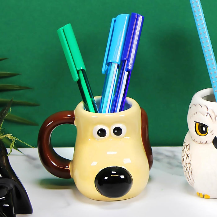 Half Moon Bay | Gromit Mug Mini | Wallace and Gromit Mug | Ceramic Coffee Mug | 3D Coffee Cup & Tea Mug | Funny Mugs for Men | Novelty Mug Large Mug | Wallace and Gromit Gifts | Novelty Gifts for Men