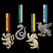 The Noble Collection Hogwarts Mascot Ornaments - 4in (11cm) Christmas Ornaments - Officially Licensed Harry Potter Film Set Movie Toy - Gifts for Family, Friends & Harry Potter Fans