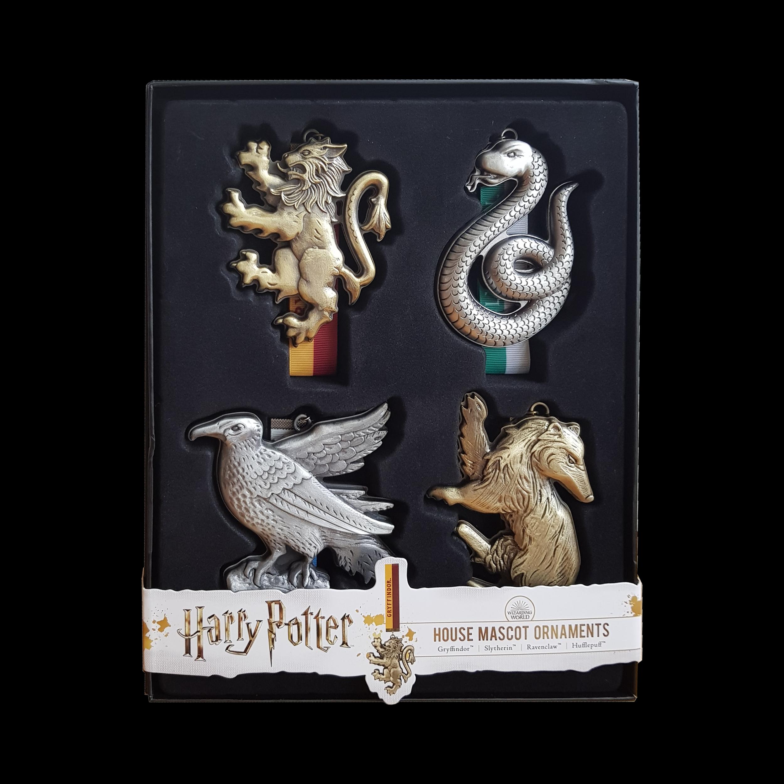 The Noble Collection Hogwarts Mascot Ornaments - 4in (11cm) Christmas Ornaments - Officially Licensed Harry Potter Film Set Movie Toy - Gifts for Family, Friends & Harry Potter Fans