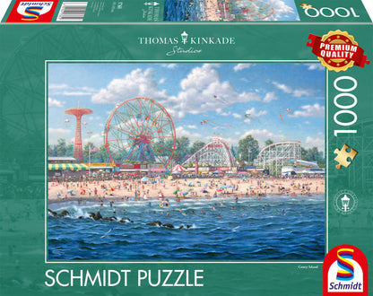 Schmidt Spiele Thomas Kinkade 57365 Coney Island-Puzzle de 1000 Piezas, Multicolor (CSG57365