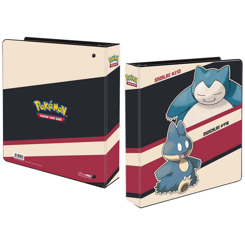 Ultra PRO - Pokémon Snorlax & Munchlax 2" Album Binder - 3 Ring Binder Perfect for Protecting Large Collectible Card Collection, Trading Cards, & Gaming Cards, Pairs well With Ultra PRO 9-Pocket Pages