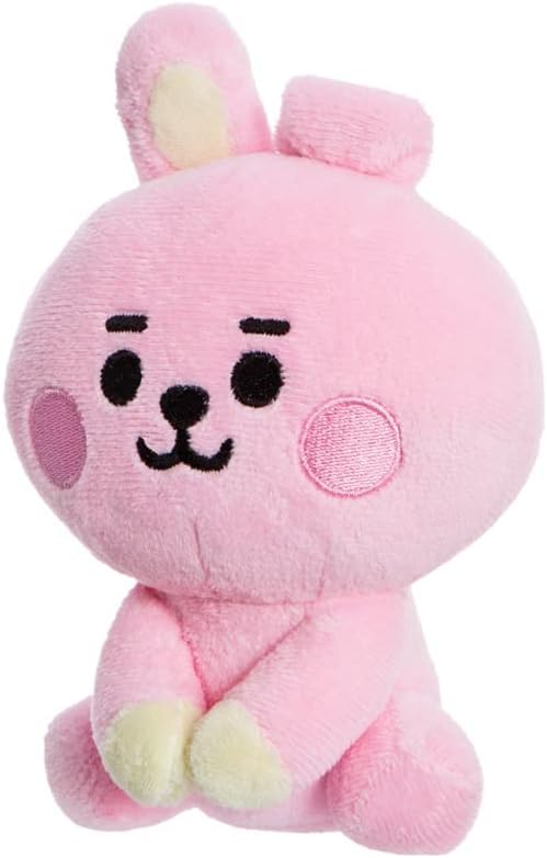 AURORA 61479 BT21 Official Merchandise, Baby Cooky Sitting Doll 5In, Soft Toy, Pink