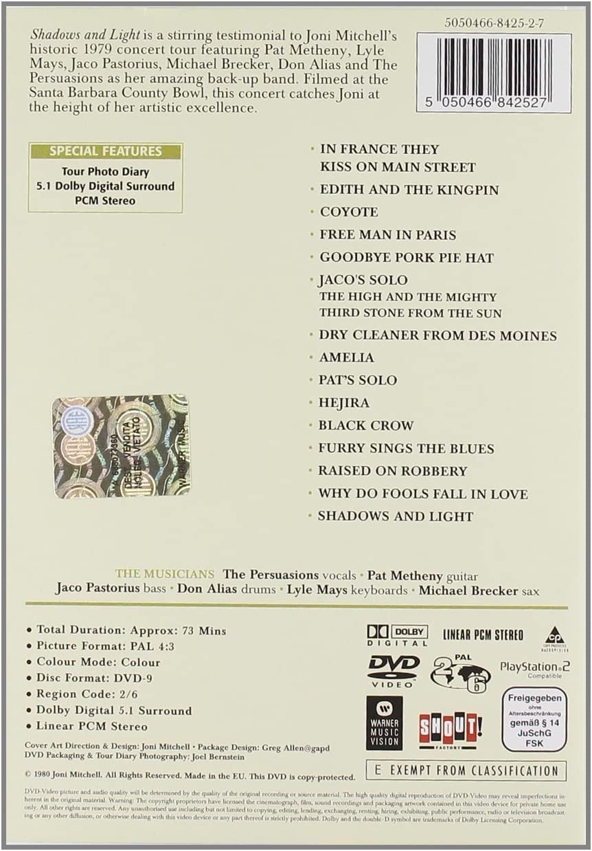 Joni Mitchell: Shadows and Light