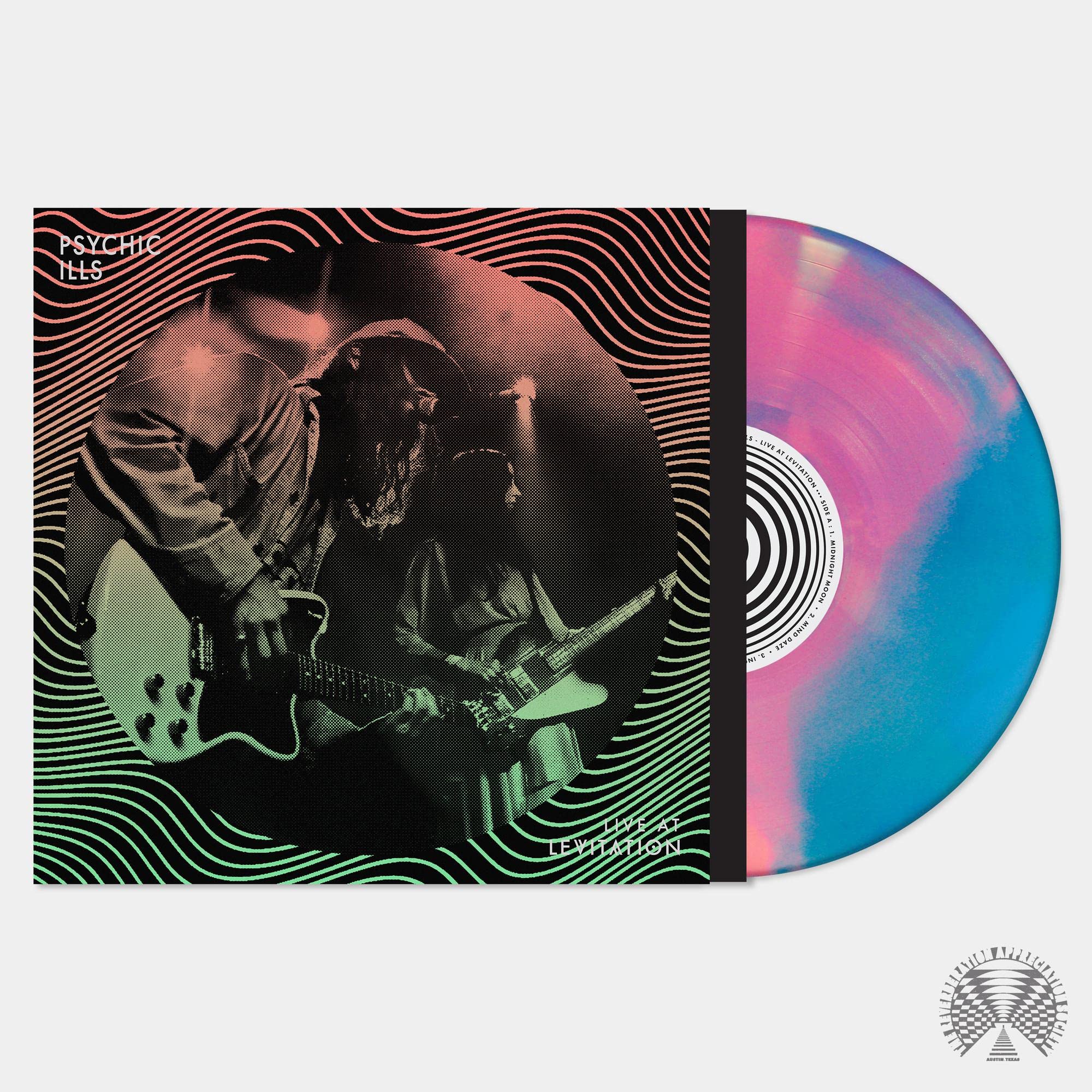 Live At LEVITATION Pink & Blue Swirl