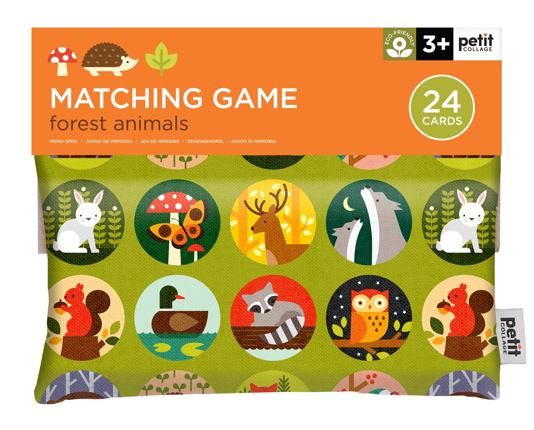 Petit Collage Forest Animals Matching Game