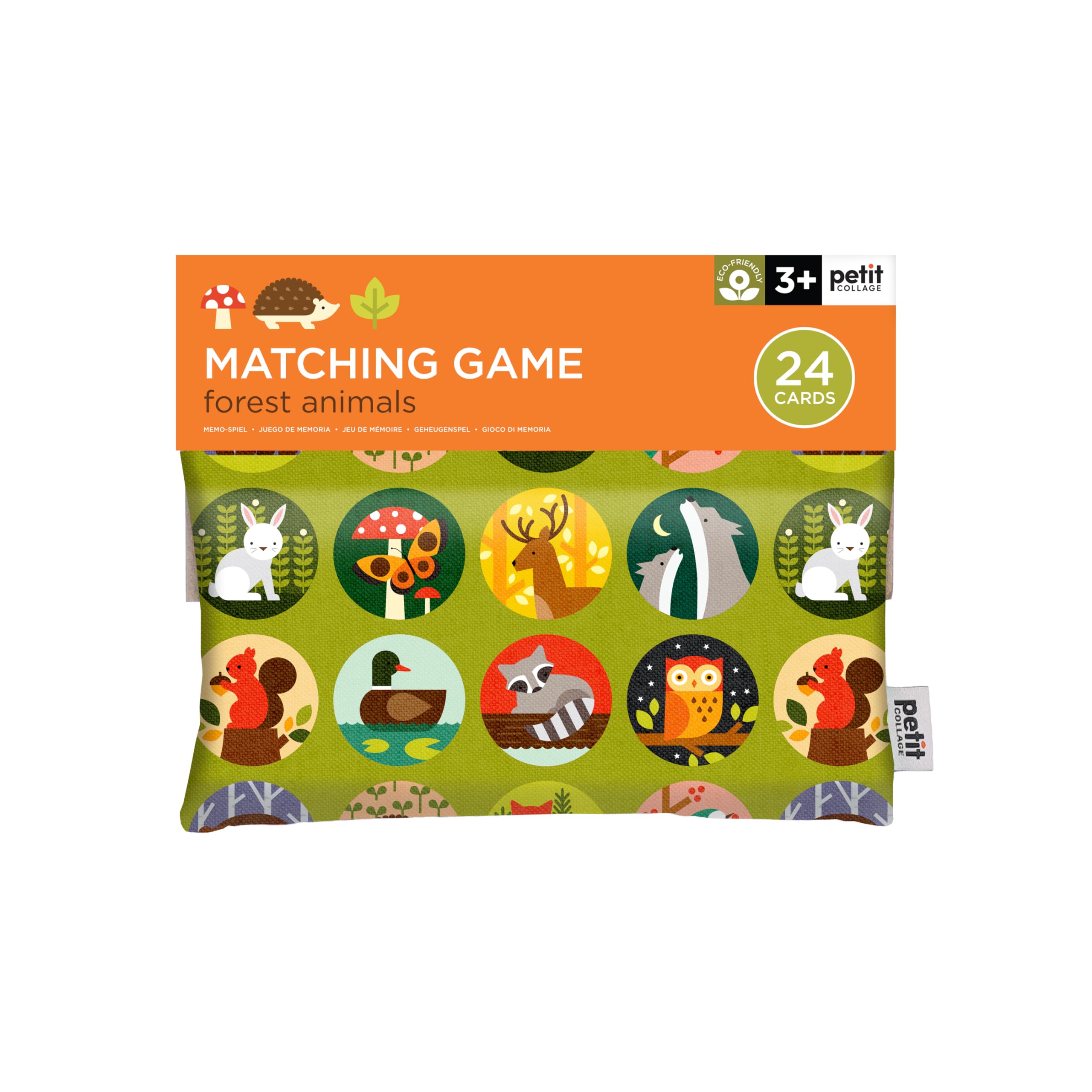 Petit Collage Forest Animals Matching Game