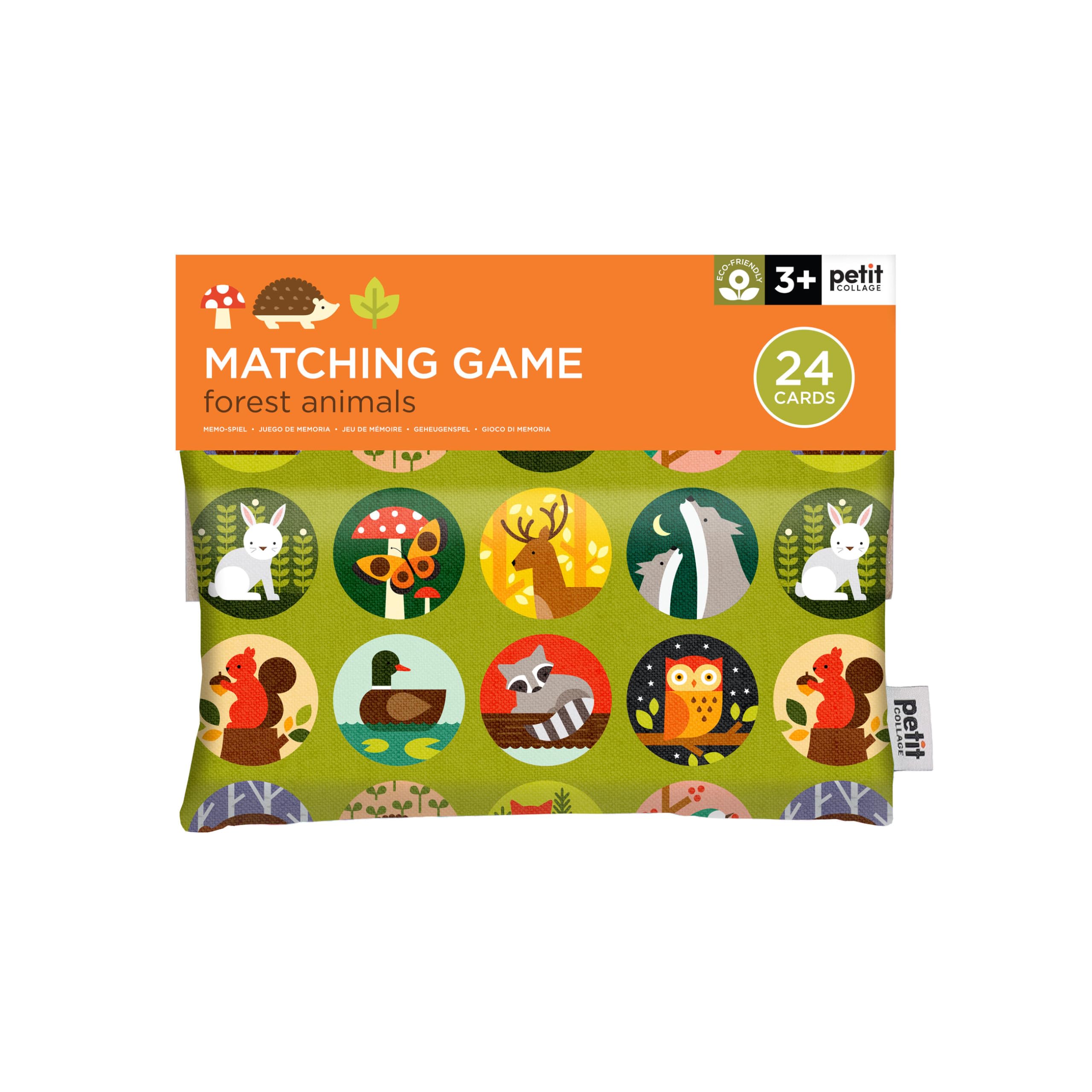 Petit Collage Forest Animals Matching Game