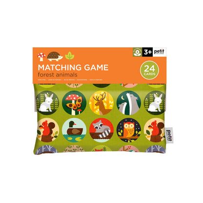 Petit Collage Forest Animals Matching Game