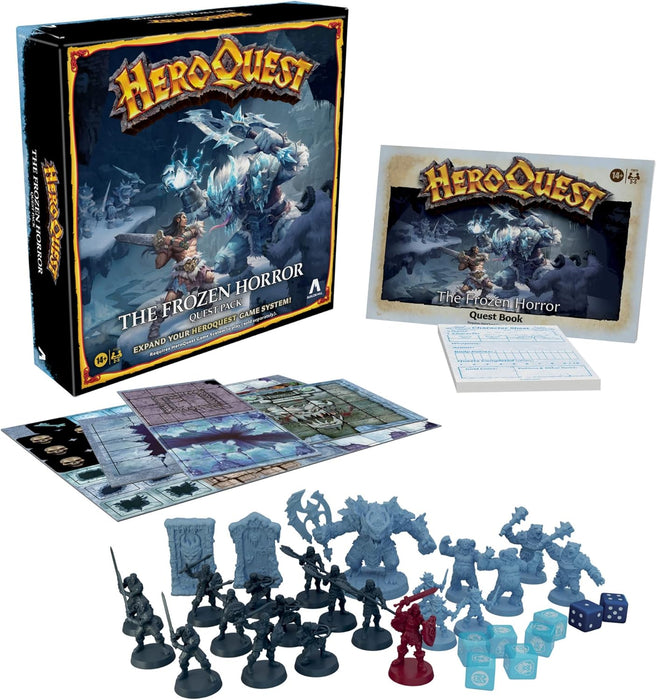 Avalon Hill HeroQuest The Frozen Horror Quest Pack & Hasbro Gaming HeroQuest Kellar's Keep Expansion, Ages 14 and Up 2-5 Players, Requires HeroQuest Game System to Play
