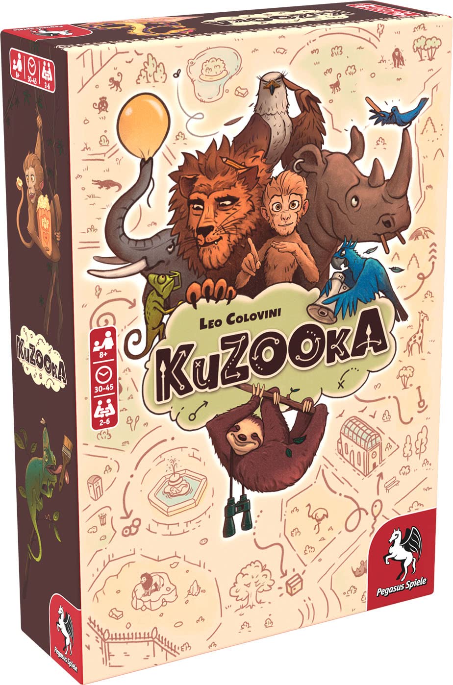Pegasus Spiele- KuZOOkA Recomendado Juego del año 2023 Mesa, Multicolor (PES51230G