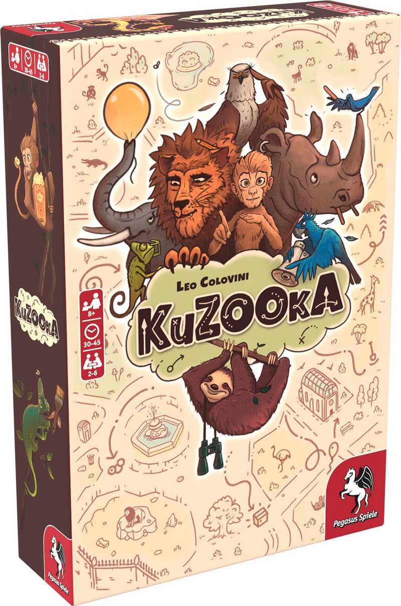 Pegasus Spiele- KuZOOkA Recomendado Juego del año 2023 Mesa, Multicolor (PES51230G