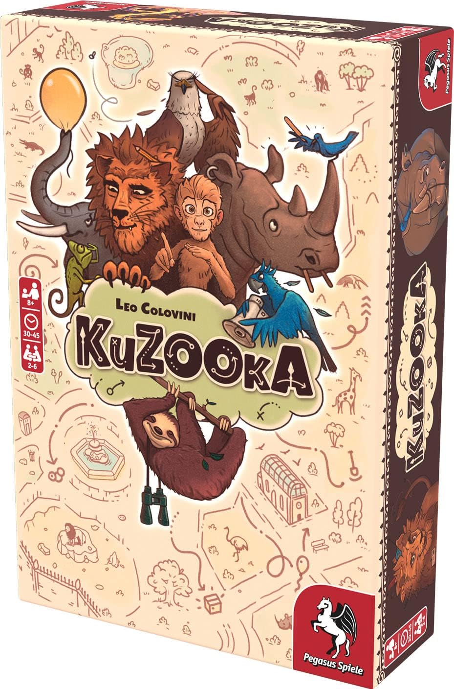 Pegasus Spiele- KuZOOkA Recomendado Juego del año 2023 Mesa, Multicolor (PES51230G