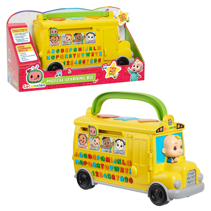 CoComelon 96111-000-1A-002-OPB Musical Learning Bus, Multicolor, H 16.6cm x W 30.8cm x D 11.8cm