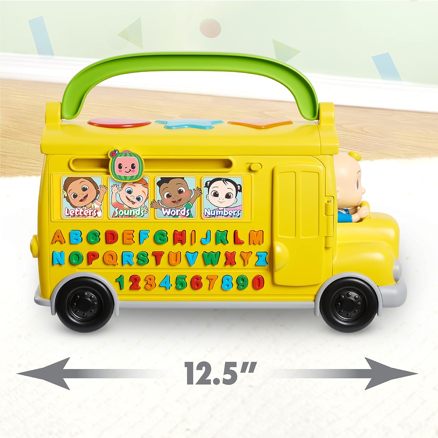 CoComelon 96111-000-1A-002-OPB Musical Learning Bus, Multicolor, H 16.6cm x W 30.8cm x D 11.8cm