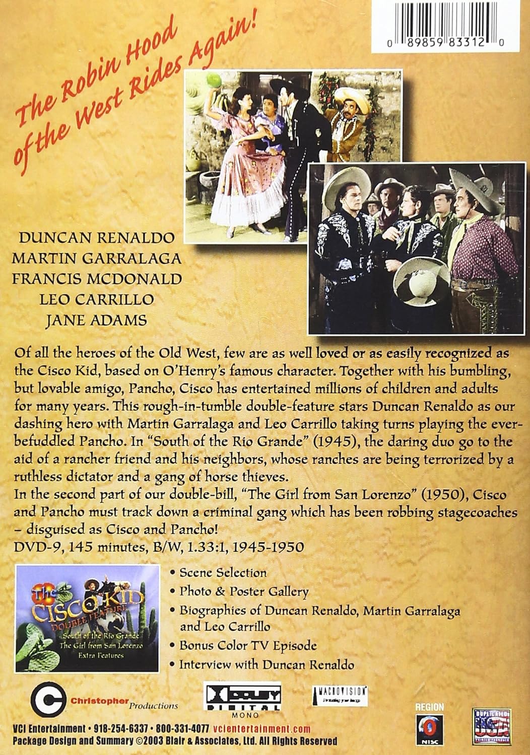 Cisco Kid Western Double Feature Vol 1