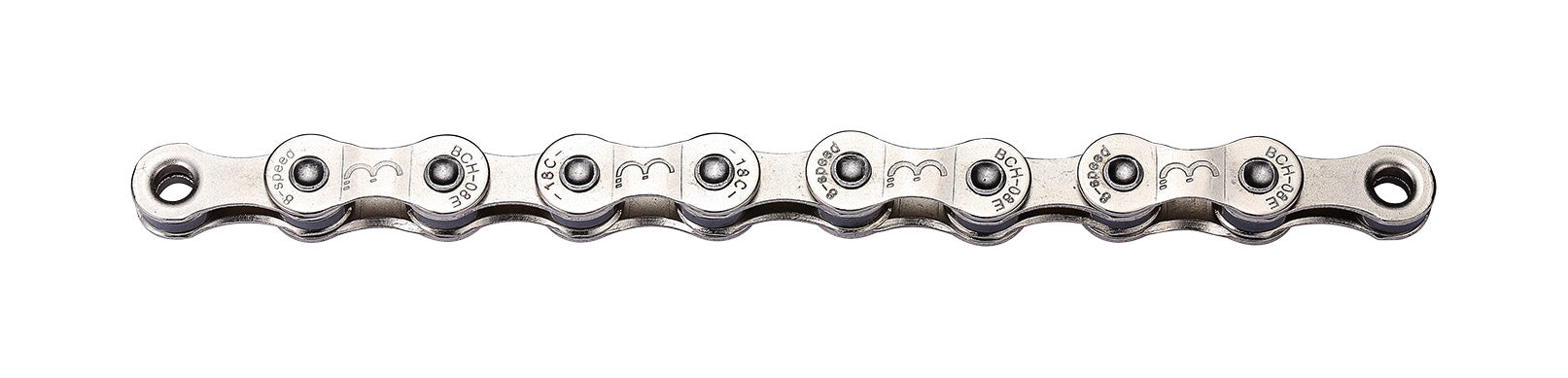 BBB Cycling E-Powerline Cycling Chain Bikechain with SmartLink QuickLink Included Bicycle Chain E-Bike Specific Ebike Chain for 8-Speed Chain Bikes 136 Links Nickel Plating Silver BCH-08E