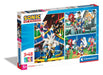 Clementoni 25280 Sonic Supercolor Puzzle Sonic-3X48 Teile Ab 4 Jahren, buntes Kinderpuzzle mit besonderer Leuchtkraft & Farbintensität, Geschicklichkeitsspiel für Kinder, Mehrfarbig, One Size