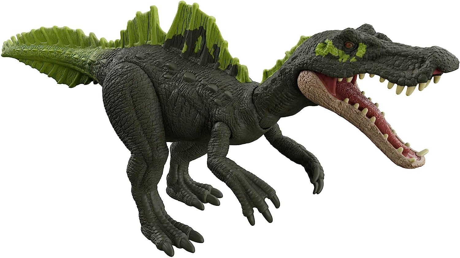 Jurassic World Dominion Massive Action Ampelosaurus Dinosaur Action Figur & Dominion Roar Strikers Ichthyovenator Dinosaur Action Figure, Roaring Sound, Chomp Attack, Physical & Digital Play