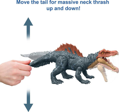 Mattel Jurassic World Dominion Massive Action Siamosaurus Dinosaurio figura de acción, juguete +4 años (HDX51)