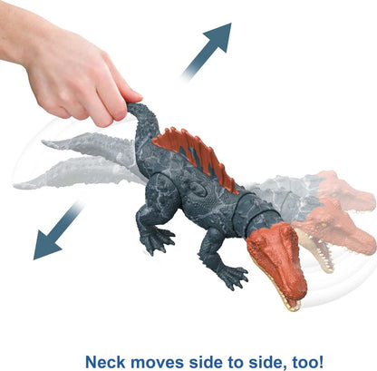 Mattel Jurassic World Dominion Massive Action Siamosaurus Dinosaurio figura de acción, juguete +4 años (HDX51)