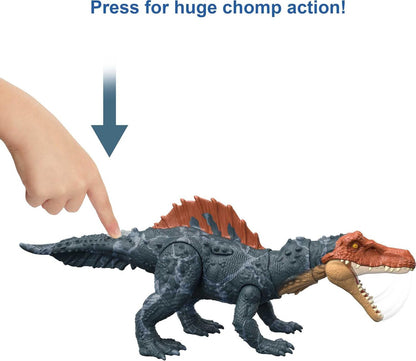 Mattel Jurassic World Dominion Massive Action Siamosaurus Dinosaurio figura de acción, juguete +4 años (HDX51)