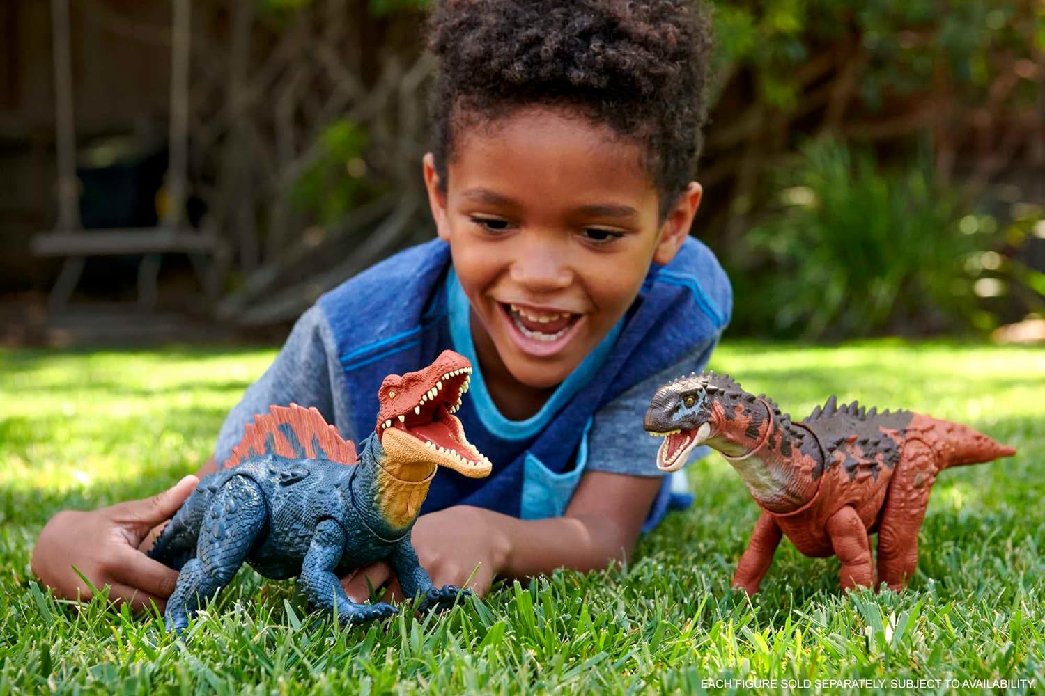Mattel Jurassic World Dominion Massive Action Siamosaurus Dinosaurio figura de acción, juguete +4 años (HDX51)