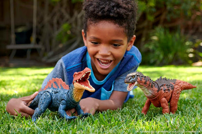 Mattel Jurassic World Dominion Massive Action Siamosaurus Dinosaurio figura de acción, juguete +4 años (HDX51)