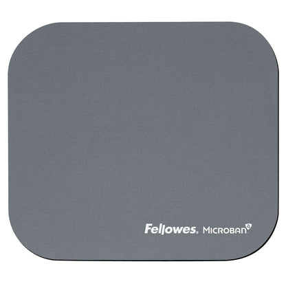 Fellowes Mouse Mat with Non-Slip Rubber Base - Mouse Pad with Antibacterial Protection - Suitable for Both Optical and Laser Mice - 199 x 232 x 2mm