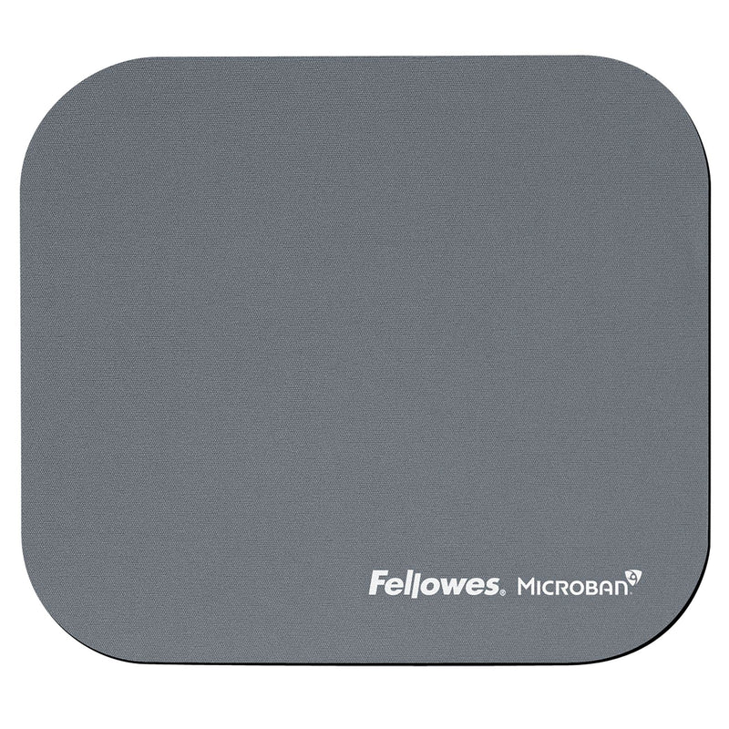 Fellowes Mouse Mat with Non-Slip Rubber Base - Mouse Pad with Antibacterial Protection - Suitable for Both Optical and Laser Mice - 199 x 232 x 2mm