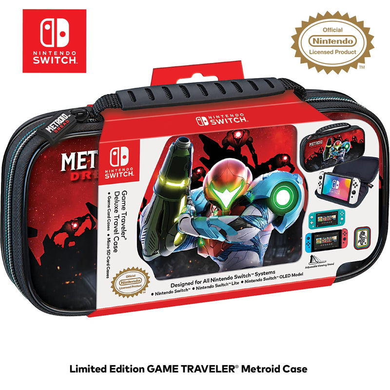 Tavel Case, Metroid Dread NNS37M Case for Nintendo Switch, Rot Black Switch Case