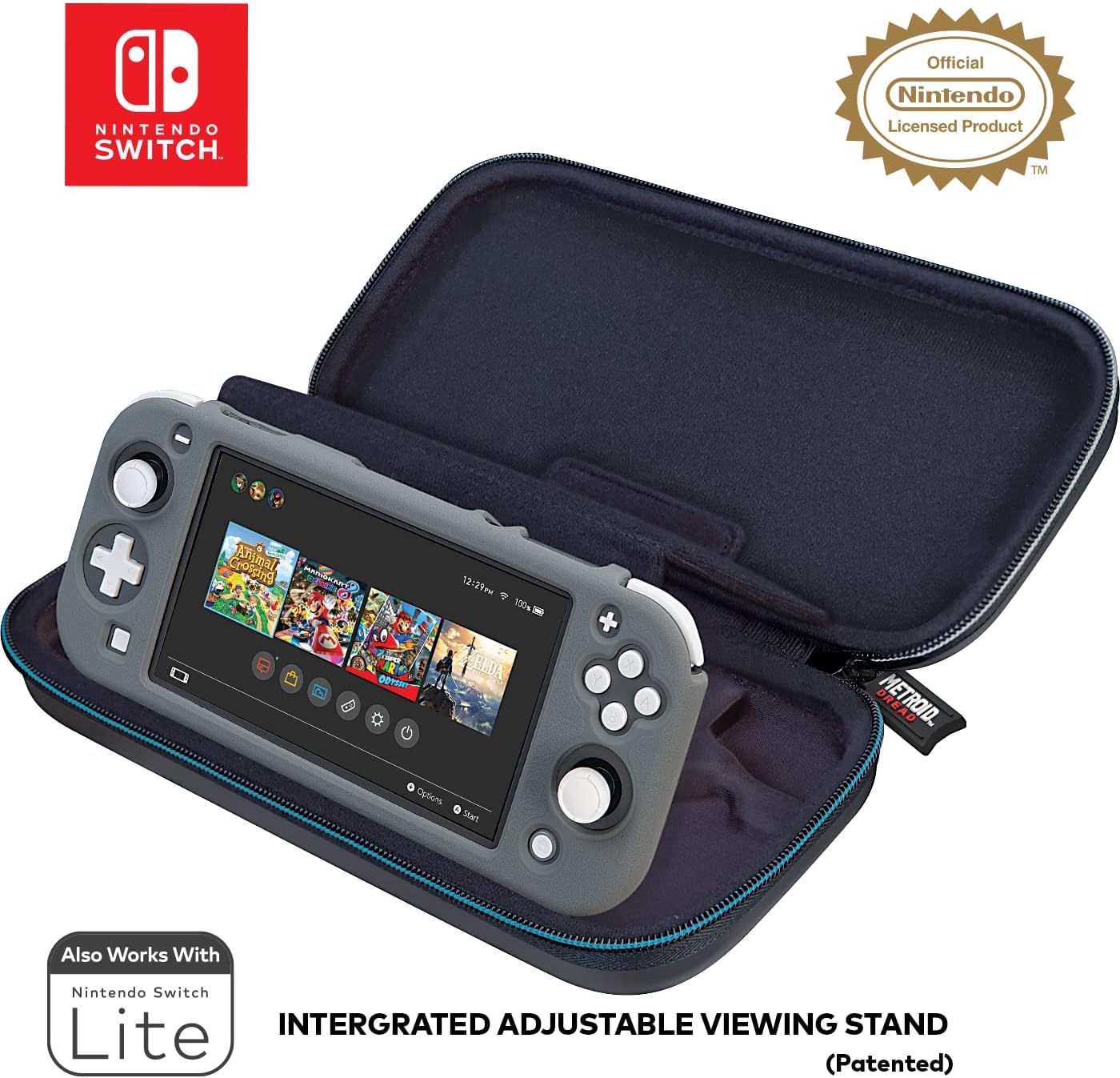 Tavel Case, Metroid Dread NNS37M Case for Nintendo Switch, Rot Black Switch Case