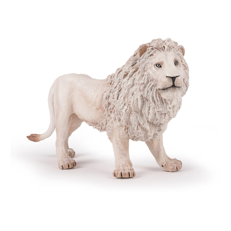 PAPO Large Figurines Large White Lion Toy Figure, White (50185)