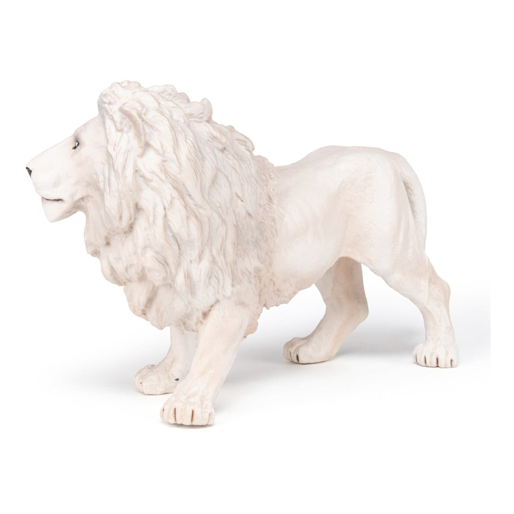 PAPO Large Figurines Large White Lion Toy Figure, White (50185)