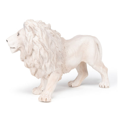 PAPO Large Figurines Large White Lion Toy Figure, White (50185)