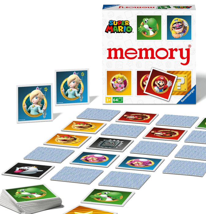 Ravensburger - Memory Super Mario | Gioco Di Carte Per Tutta La Famiglia | Gioco Bambino 3 Anni O Più 2-8 Giocatori | Giochi Carte Per Bambini Edizione In Italiano