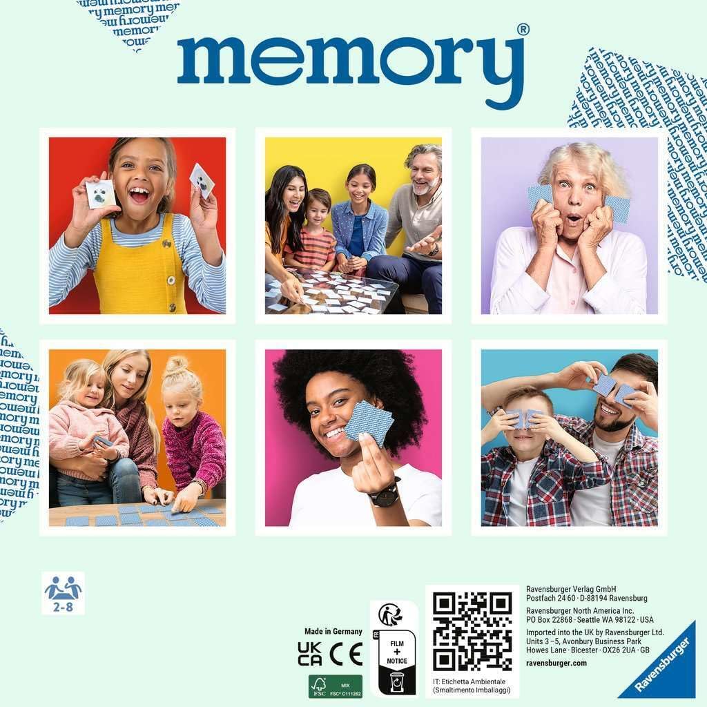 Ravensburger Super Mario Large Memory - Matching Picture Snap Pairs Game For Kids Age 3 Years and Up