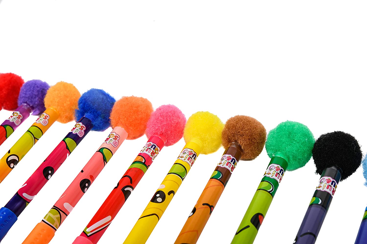 FRUITY SQUAD - Set of 12 Scented Gel Pens for Children, Assorted Colours FS60384 Multi-Coloured