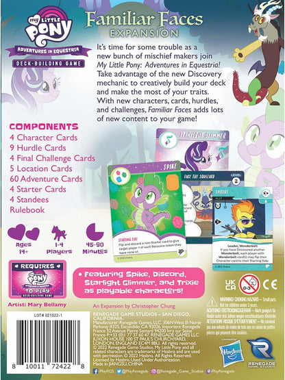 Renegade Game Studios My Little Pony : Adventures in Equestria Extension Visages familiers Jeu de Construction de Deck à partir de 14 Ans 1 à 4 Joueurs 45 à 90 Minutes